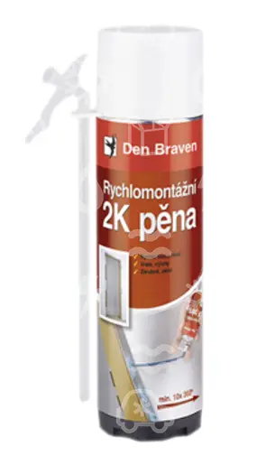 pěna rychlomontážní 2K, 400ml RL, Den Braven